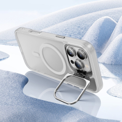 Skin-friendly Magnetic Mobile Phone Case fo iPhone 16,15,14,13,12,11 Series Phone Case with Lens Holder