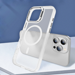 Skin-friendly Magnetic Mobile Phone Case fo iPhone 16,15,14,13,12,11 Series Phone Case with Lens Holder