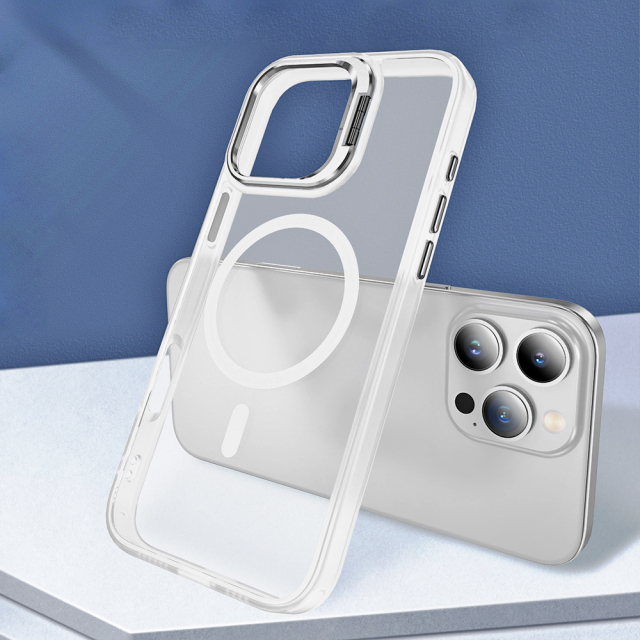 Skin-friendly Magnetic Mobile Phone Case fo iPhone 16,15,14,13,12,11 Series Phone Case with Lens Holder