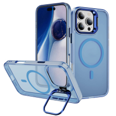 Skin-friendly Magnetic Mobile Phone Case fo iPhone 16,15,14,13,12,11 Series Phone Case with Lens Holder