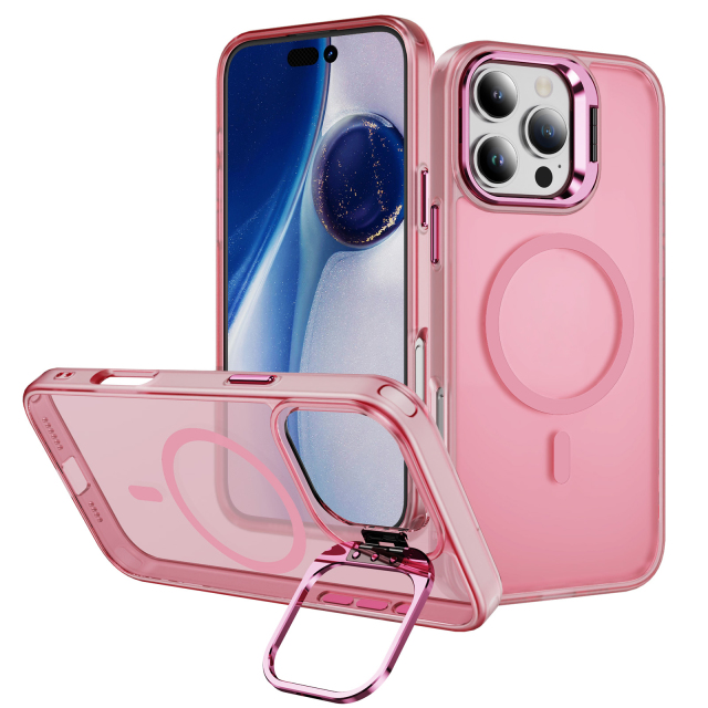 Skin-friendly Magnetic Mobile Phone Case fo iPhone 16,15,14,13,12,11 Series Phone Case with Lens Holder