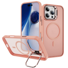 Skin-friendly Magnetic Mobile Phone Case fo iPhone 16,15,14,13,12,11 Series Phone Case with Lens Holder