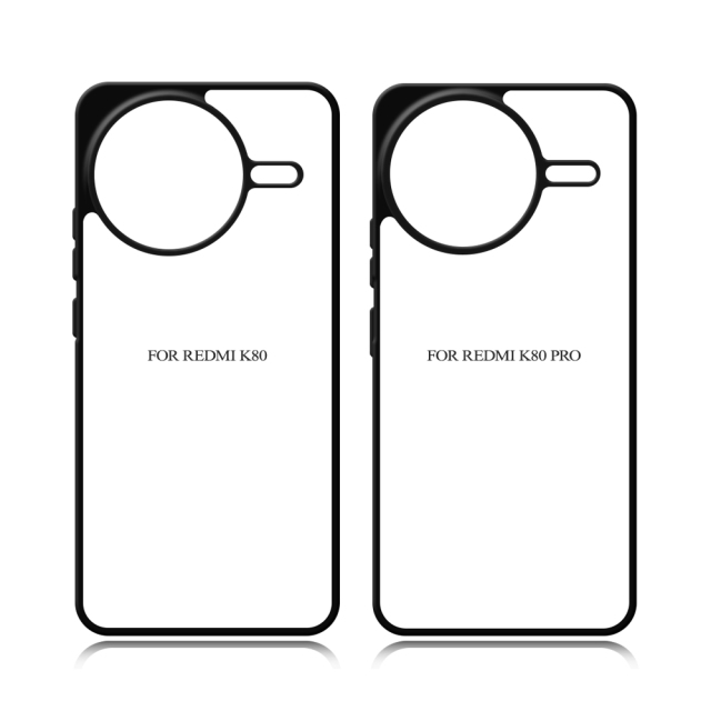 Sublimation Blank 2D TPU Phone Case for Redmi K80,K70,K70E,K60 Series DIY Shell With Aluminum Sheet