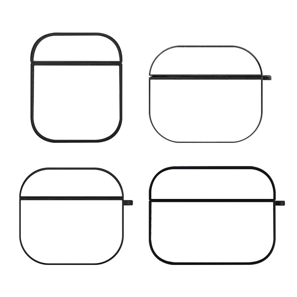 Sublimation Plastic Anti-drop Earphone Case For Airpods 4, For  Airpods 1/2/3/Pro DIY Earphone Holder