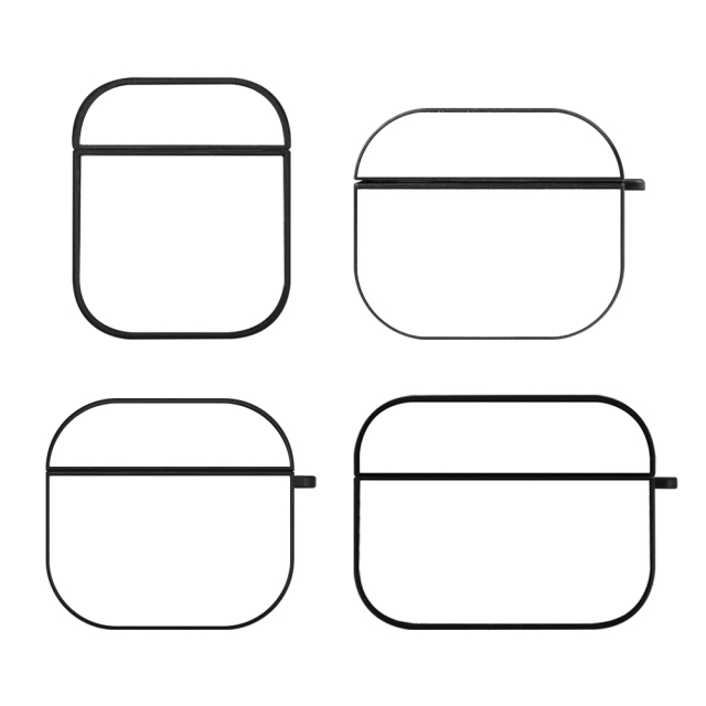 Sublimation Plastic Anti-drop Earphone Case For Airpods 4, For  Airpods 1/2/3/Pro DIY Earphone Holder