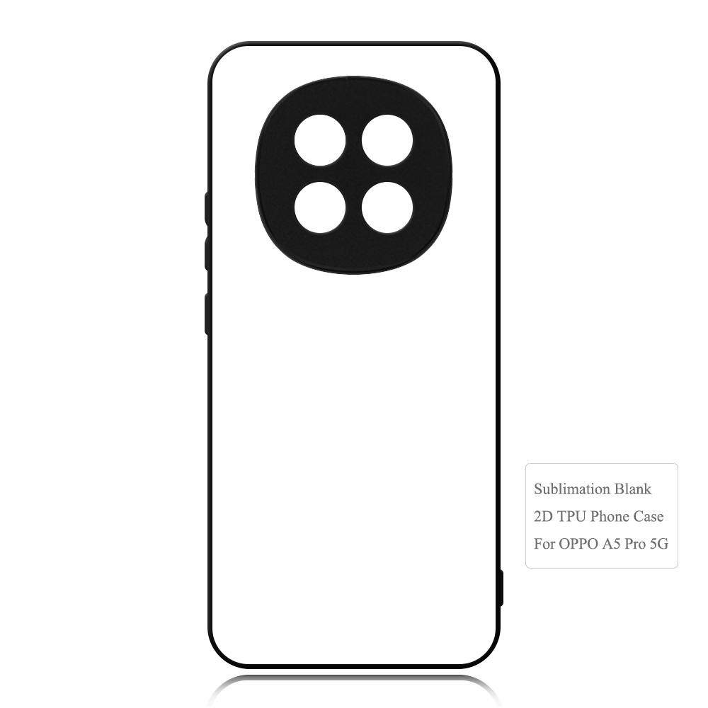 For Oppo A6X, A5 5G,A5 Pro 5G,A3X 5G,A3 Pro 5G Sublimation 2D TPU Case Cover With Aluminum Insert Blank Phone Case