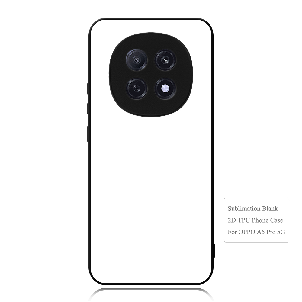 For Oppo A6X, A5 5G,A5 Pro 5G,A3X 5G,A3 Pro 5G Sublimation 2D TPU Case Cover With Aluminum Insert Blank Phone Case