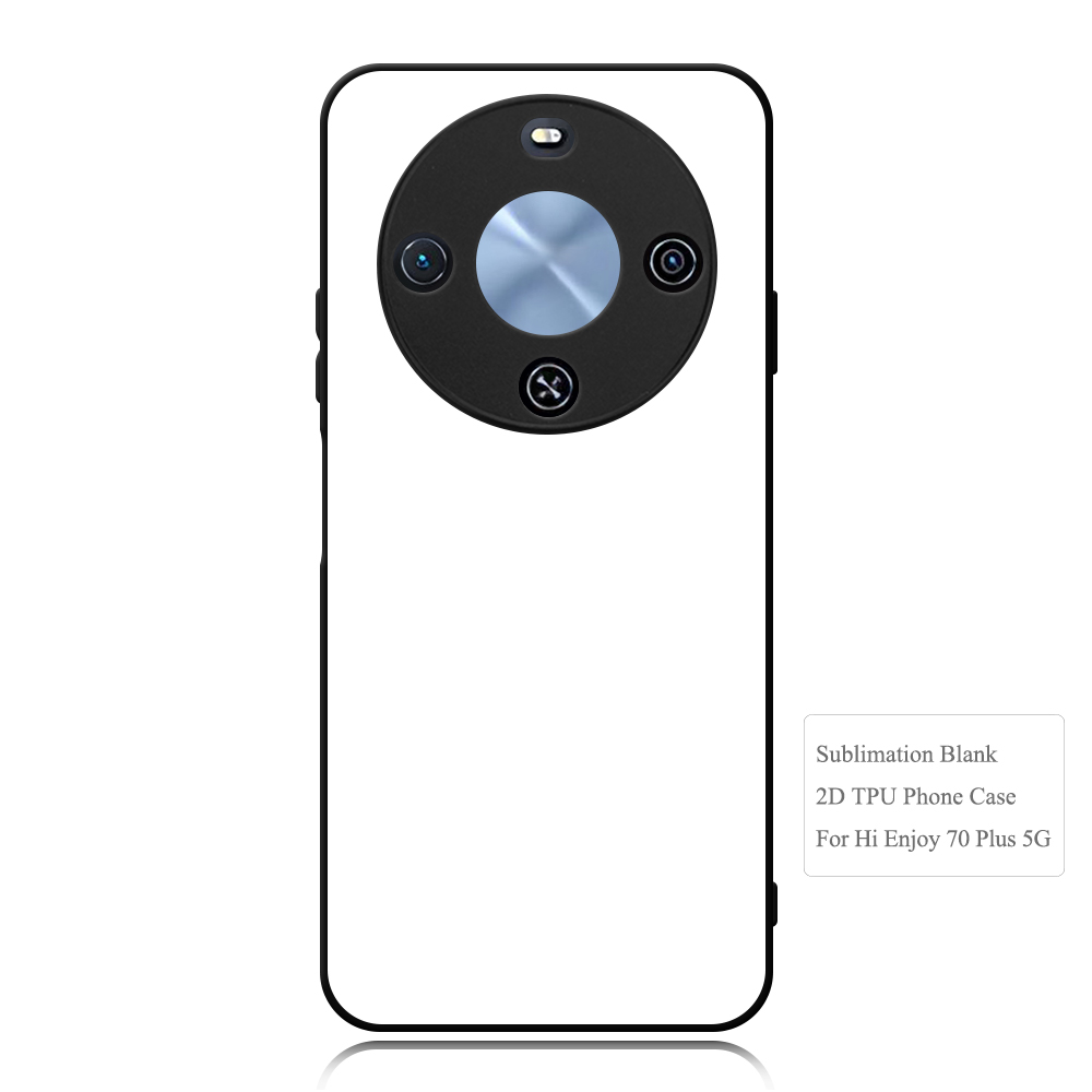 For Huawei Enjoy 70 Plus 5G,Huawei Enjoy Series Sublimation Blank Rubber 2D TPU PC Phone Case Cover