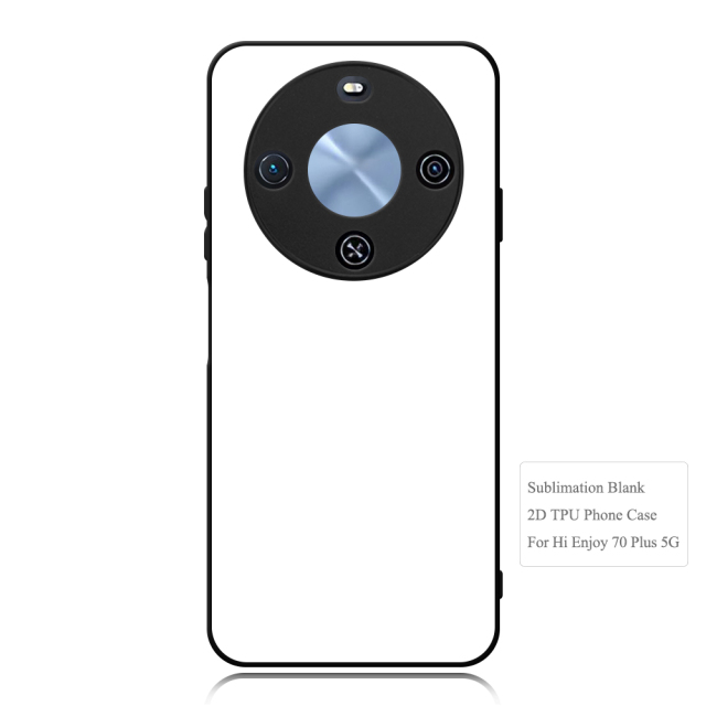 For Huawei Enjoy 70 Plus 5G,Huawei Enjoy Series Sublimation Blank Rubber 2D TPU PC Phone Case Cover