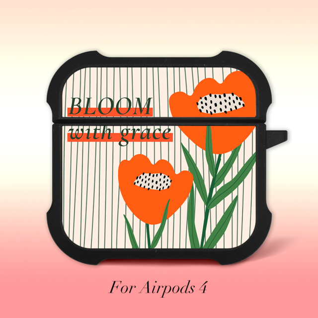 Sublimation Four Corner Anti-drop Earphone Case For Airpods 4/1/2/3 DIY Earphone Holder Soft TPU Earphone  Case