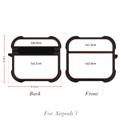 Sublimation Four Corner Anti-drop Earphone Case For Airpods 4/1/2/3 DIY Earphone Holder Soft TPU Earphone  Case