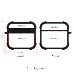 Sublimation Four Corner Anti-drop Earphone Case For Airpods 4/1/2/3 DIY Earphone Holder Soft TPU Earphone  Case