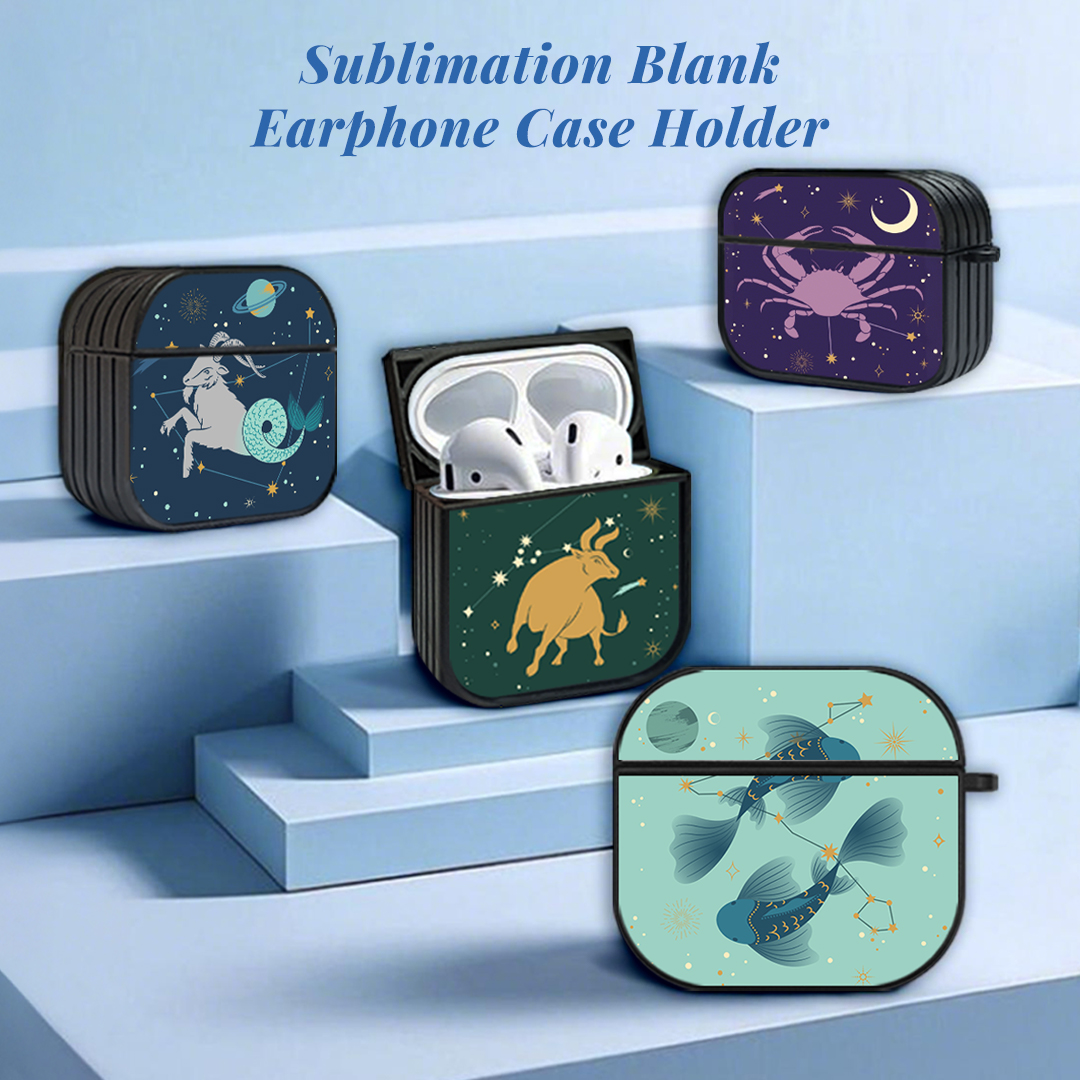 Sublimation Plastic Anti-drop Earphone Case For Airpods 4, For  Airpods 1/2/3/Pro DIY Earphone Holder