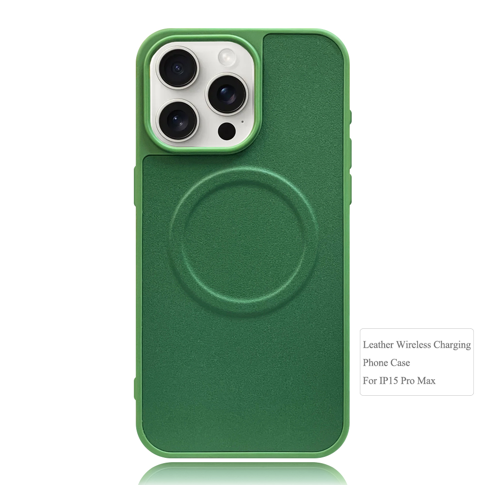 High Quality Wireless Charging Phone Case Silicone & Leather Phone Case for iPhone 16,15,12,11 Series