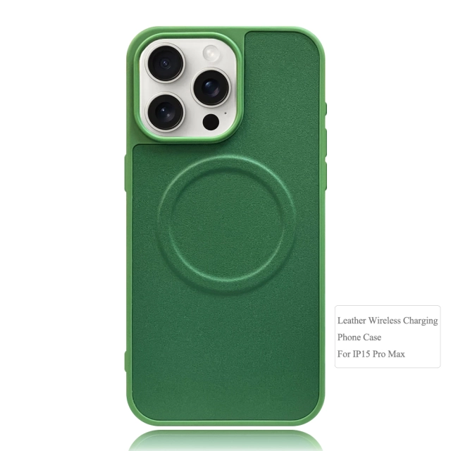 High Quality Wireless Charging Phone Case Silicone & Leather Phone Case for iPhone 16,15,12,11 Series
