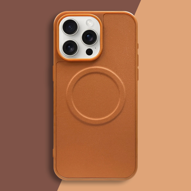 High Quality Wireless Charging Phone Case Silicone & Leather Phone Case for iPhone 16,15,12,11 Series