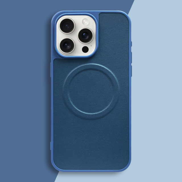 High Quality Wireless Charging Phone Case Silicone & Leather Phone Case for iPhone 16,15,12,11 Series