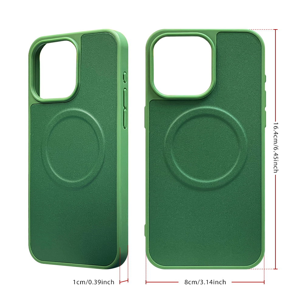 High Quality Wireless Charging Phone Case Silicone & Leather Phone Case for iPhone 16,15,12,11 Series