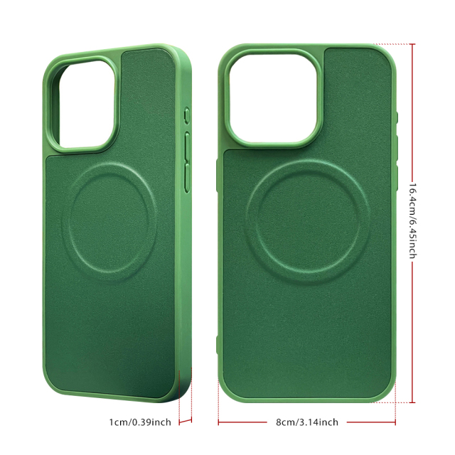 High Quality Wireless Charging Phone Case Silicone & Leather Phone Case for iPhone 16,15,12,11 Series