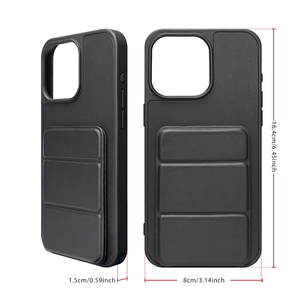 PU Leather Phone Case with Mag Foldable Stand-Card Holder for iPhone 16,15,12,11 Series
