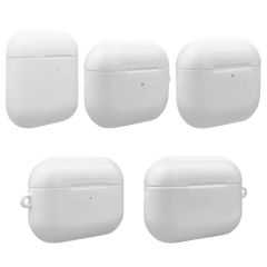 Sublimation 3D Coated Film Airpods Case for Airpods 1/2/3/4, Airpods Pro,Airpods Pro 2 Protective Case Blank 3D Sublimation Plastic Cover