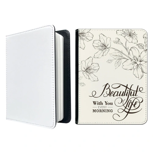 Sublimation Blank PU Canvas Cover A5 Replaceable Notebook - Sublimation