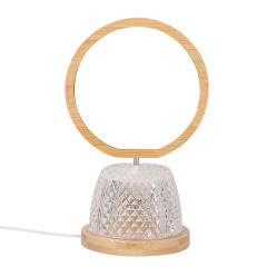 Sublimation Blank USB Night Light Photo Frames Blanks Bamboo Photo Frame Home Display for Creative Gift