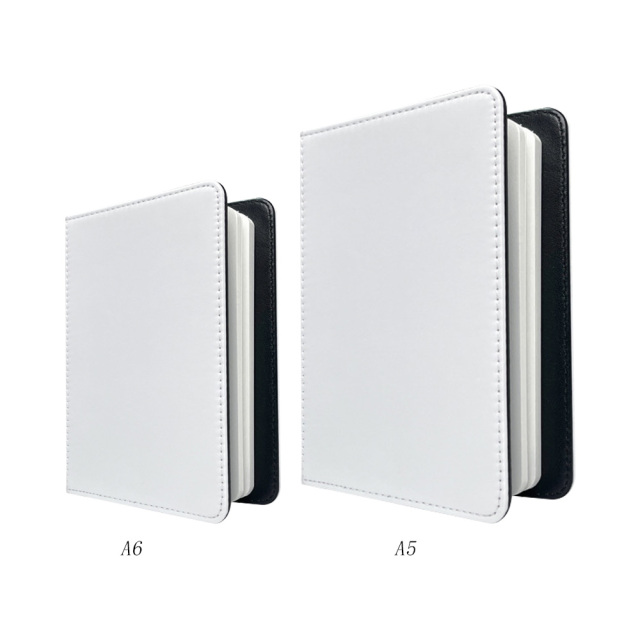 Sublimation Blank PU Leather Notebook School Office PU Full Width Printable NoteBook Changeable NoteBook A5/ A6