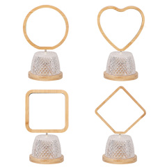 Sublimation Blank USB Night Light Photo Frames Blanks Bamboo Photo Frame Home Display for Creative Gift