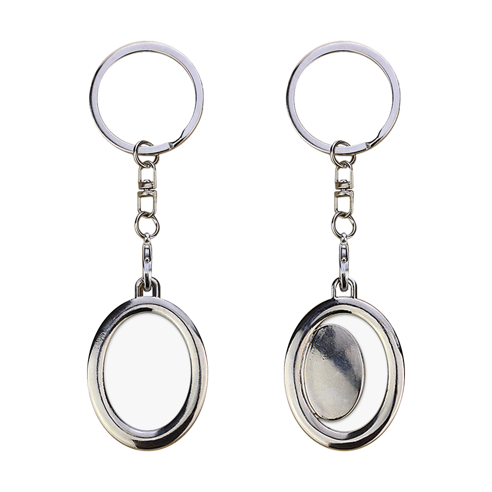 Sublimation Blank Metal Keychain Photo Frame Keychains DIY Custom Design Printable Keyring 6 Shapes Available