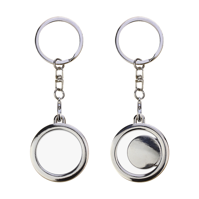 Sublimation Blank Metal Keychain Photo Frame Keychains DIY Custom Design Printable Keyring 6 Shapes Available