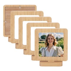 Sublimation Blank Bamboo Photo Frame Custom Mirror Aluminium Painting Blanks Aluminum Photo Frame