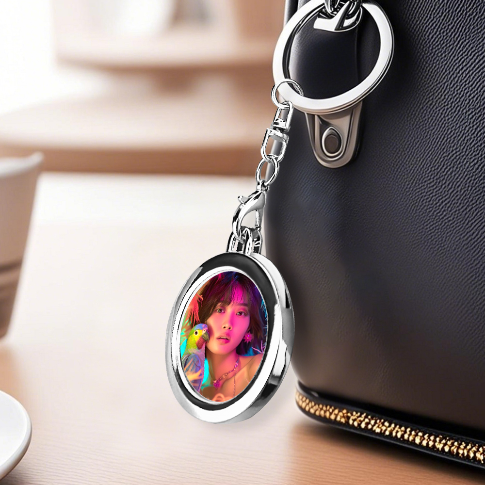 Sublimation Blank Metal Keychain Photo Frame Keychains DIY Custom Design Printable Keyring 6 Shapes Available
