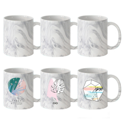 Sublimation 11oz Mug Heat Transfer Ceramic Texture Mugs - Unique Design, Durable & Dishwasher Safe