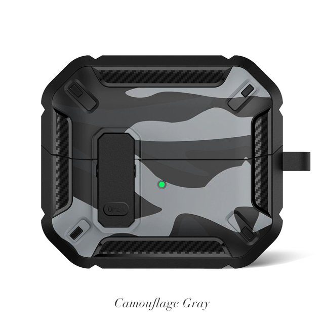 Camouflage TPU Earphone Case for Samsung Buds3/Buds3 Pro Durable TPU Protective Cover Shockproof Case