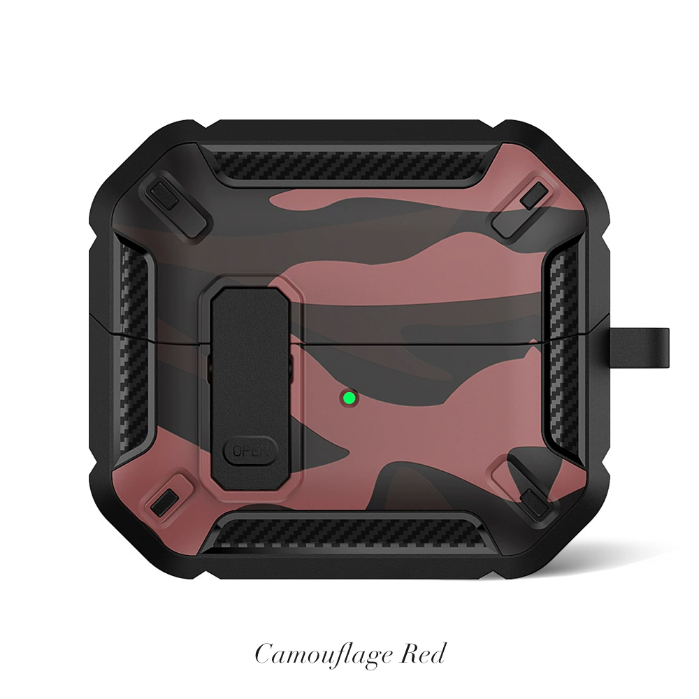 Camouflage TPU Earphone Case for Samsung Buds3/Buds3 Pro Durable TPU Protective Cover Shockproof Case