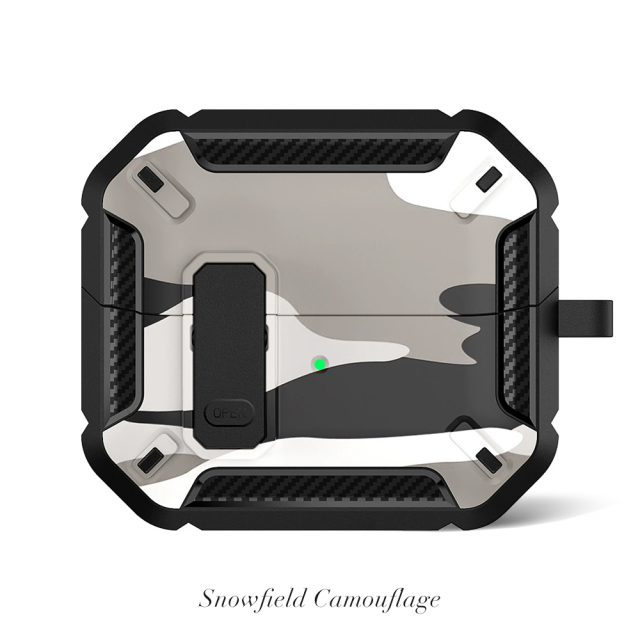 Camouflage TPU Earphone Case for Samsung Buds3/Buds3 Pro Durable TPU Protective Cover Shockproof Case