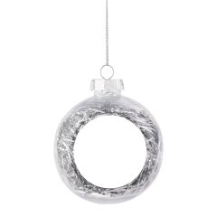 Sublimation Blank Christmas Balls for DIY Decoration High-Quality Customizable Christmas Ornaments Tree Ornament