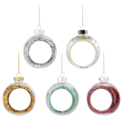 Sublimation Blank Christmas Balls for DIY Decoration High-Quality Customizable Christmas Ornaments Tree Ornament