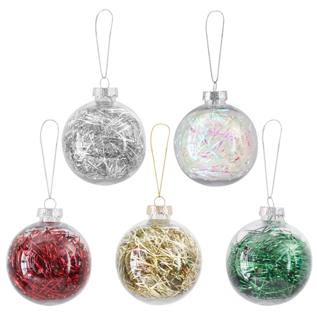 Sublimation Blank Christmas Balls for DIY Decoration High-Quality Customizable Christmas Ornaments Tree Ornament