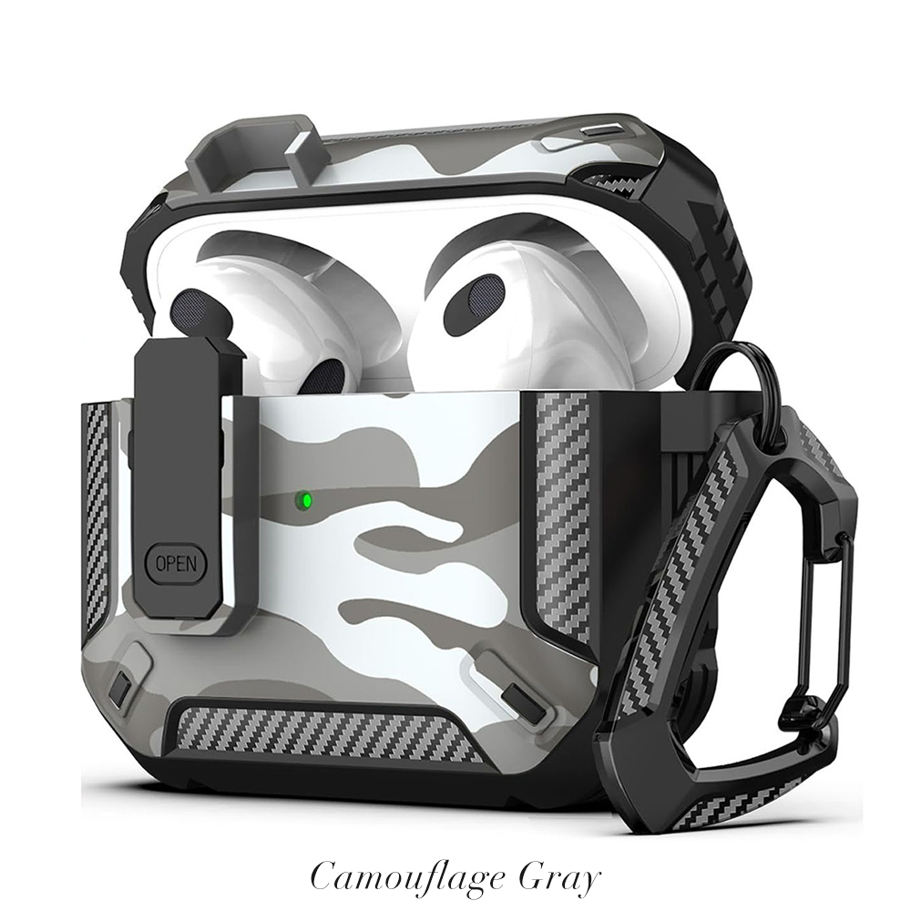 Camouflage TPU AirPods Case for AirPods Pro/1/2/3/4 Durable TPU AirPods Cover Shockproof AirPods Case