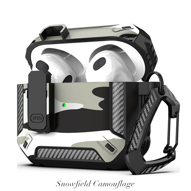 Camouflage TPU AirPods Case for AirPods Pro/1/2/3/4 Durable TPU AirPods Cover Shockproof AirPods Case