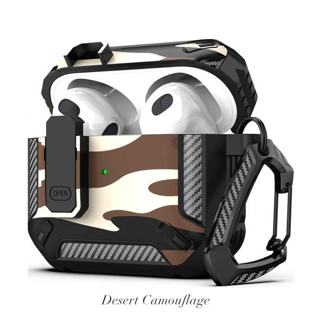 Camouflage TPU AirPods Case for AirPods Pro/1/2/3/4 Durable TPU AirPods Cover Shockproof AirPods Case