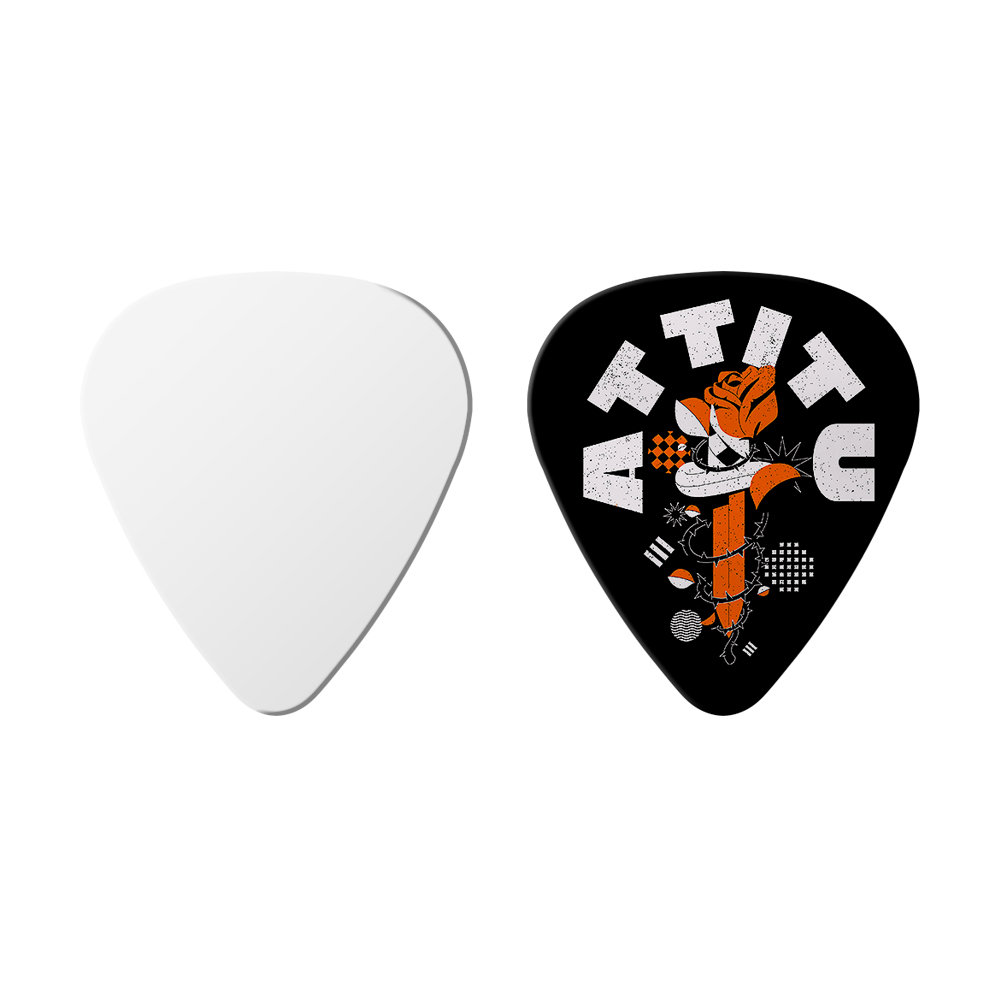 Sublimation Aluminum Guitar Picks Heat Transfer Guitar Pick Guitar Accessories for Printing