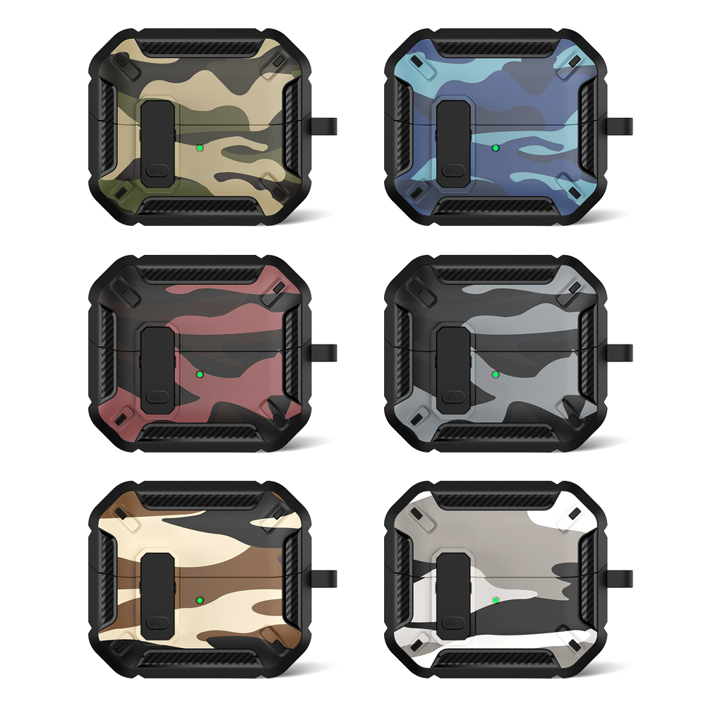 Camouflage TPU Earphone Case for Samsung Buds3/Buds3 Pro Durable TPU Protective Cover Shockproof Case