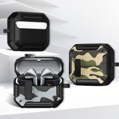 Camouflage TPU Earphone Case for Samsung Buds3/Buds3 Pro Durable TPU Protective Cover Shockproof Case