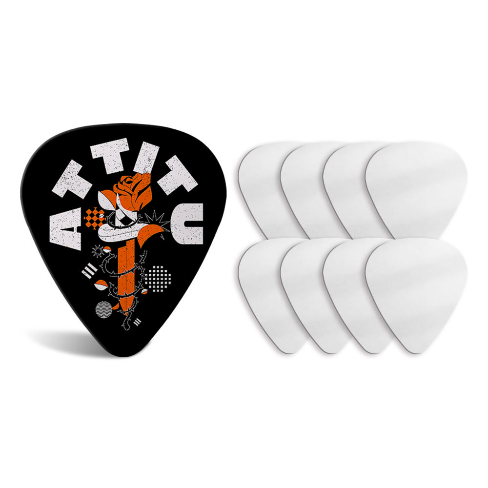 Sublimation Aluminum Guitar Picks Heat Transfer Guitar Pick Guitar Accessories for Printing