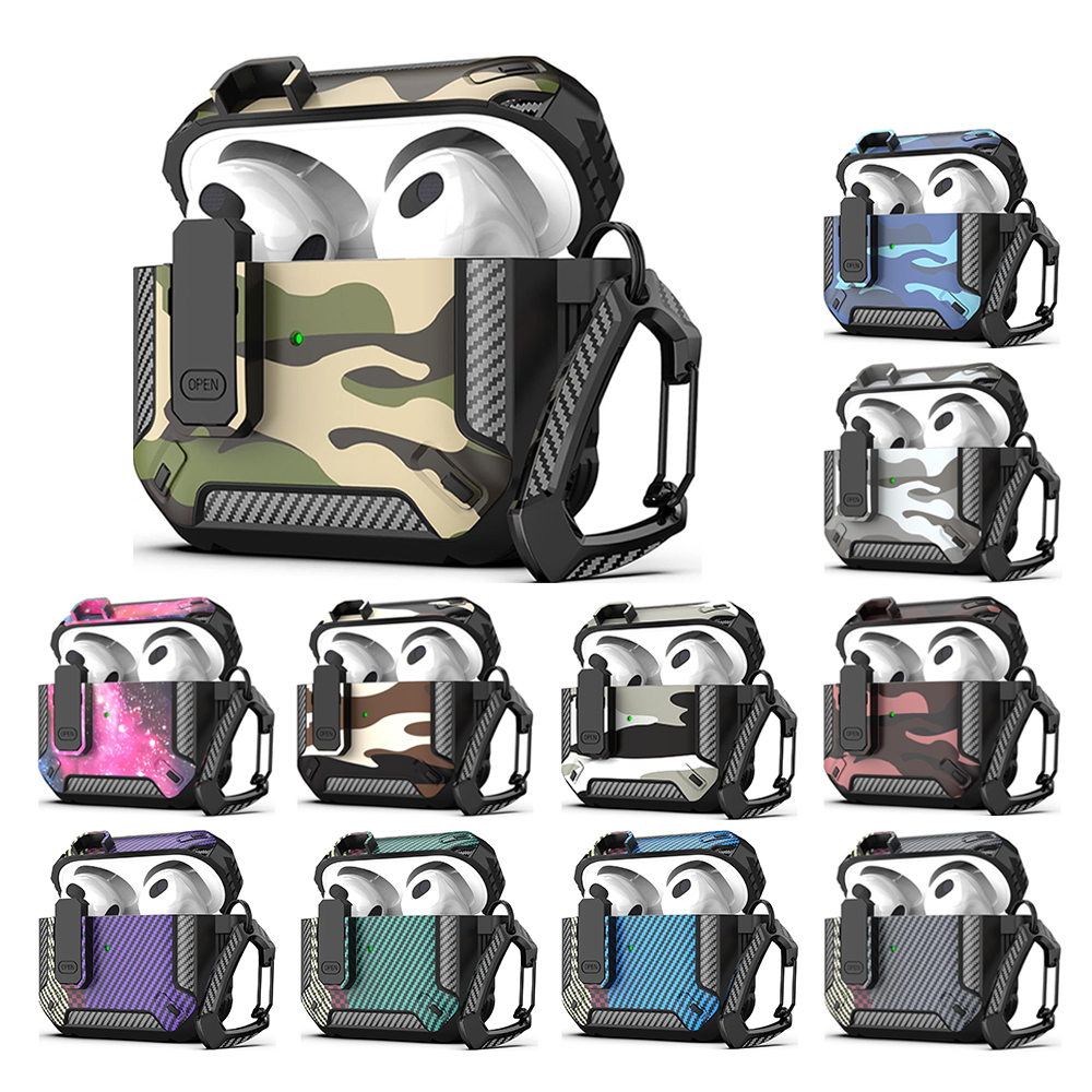 Camouflage TPU AirPods Case for AirPods Pro/1/2/3/4 Durable TPU AirPods Cover Shockproof AirPods Case