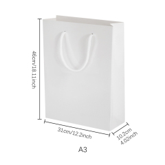 Sublimation Paper Gift Bags with Handles Shopping Retail Merchandise Wedding Party Favor Bags, Paper Grocery Bags Sacks Recyclable