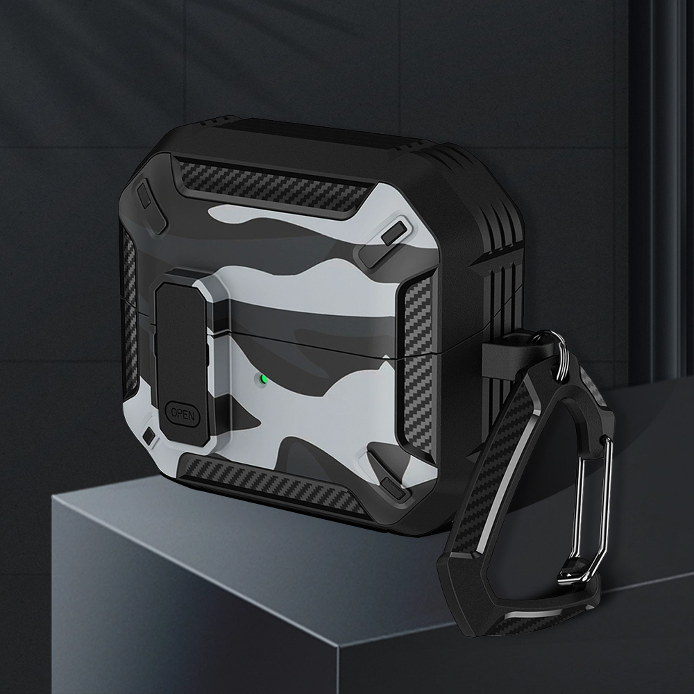 Camouflage TPU Earphone Case for Samsung Buds3/Buds3 Pro Durable TPU Protective Cover Shockproof Case